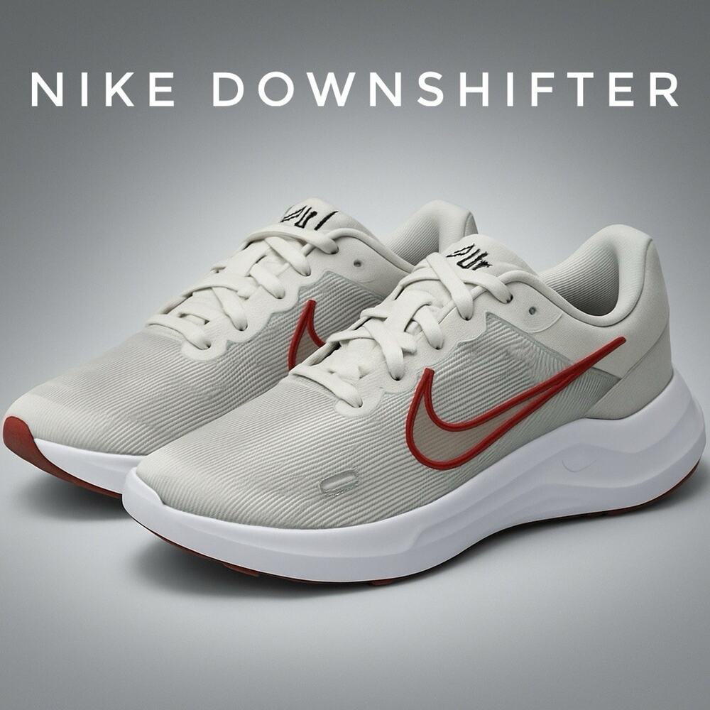 Nike Downshifter Running Shoes Men’s 9.5/ Women’s 11 White Red DD9293-009 New